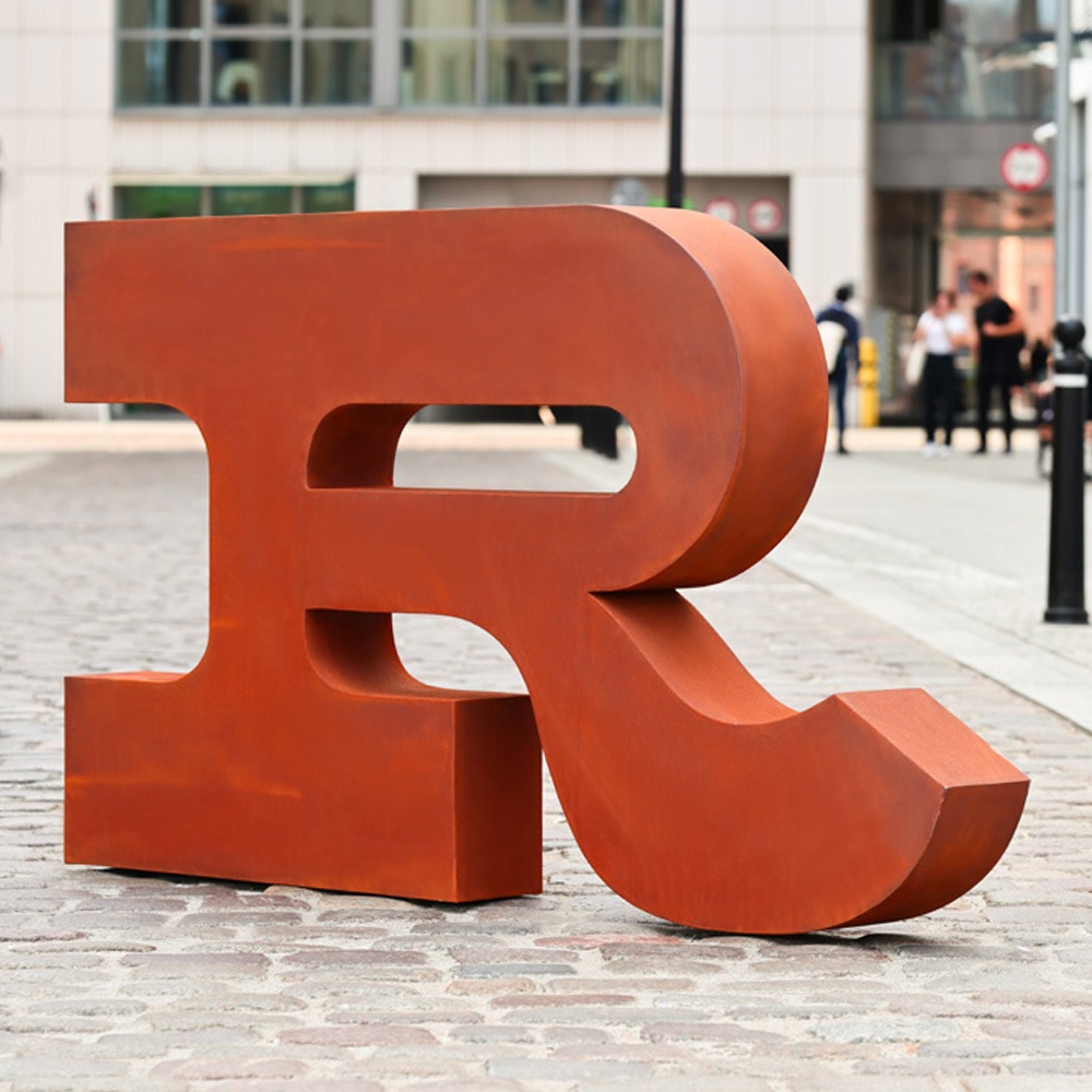 GIGANTIC CORTEN STEEL LETTERS | PRETENDE – European Architectural ...